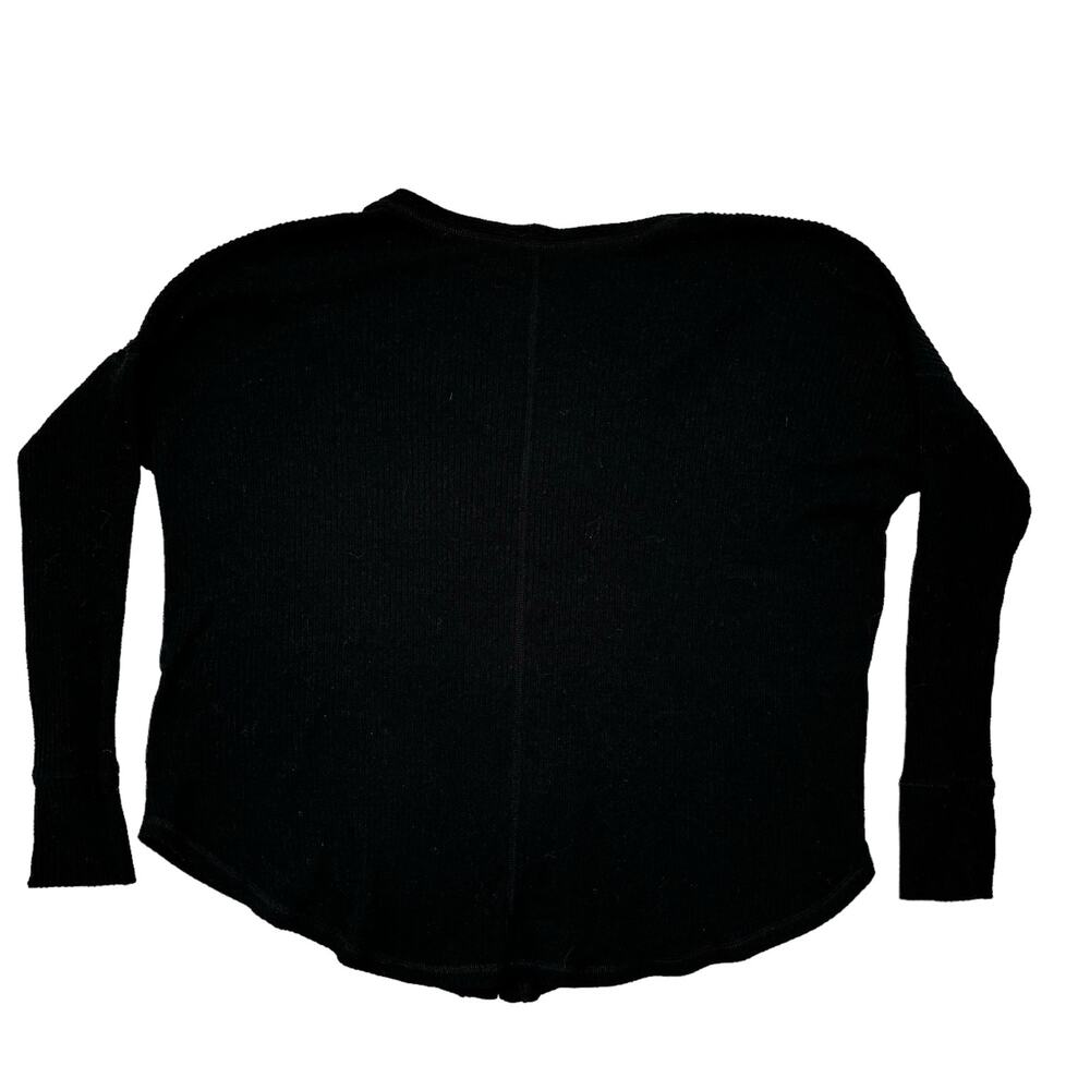 ABERCROMBIE & FITCH Black Rib Knit Grandpa Cardigan Sweater Size Small Womens - Picture 5 of 9
